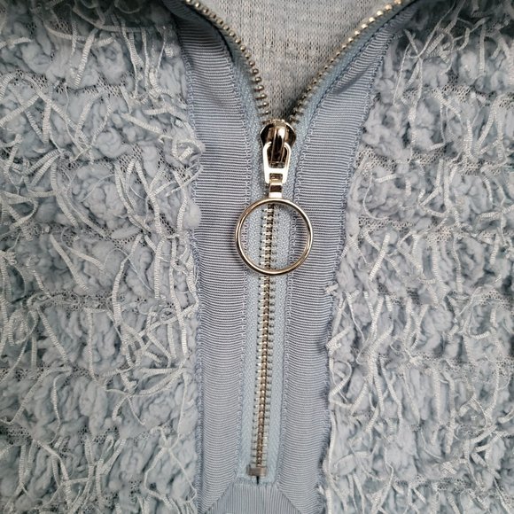 Skye's The Limit Women's Blue Eyelash Knit Sweater Turtleneck Pullover Large - Picture 12 of 16